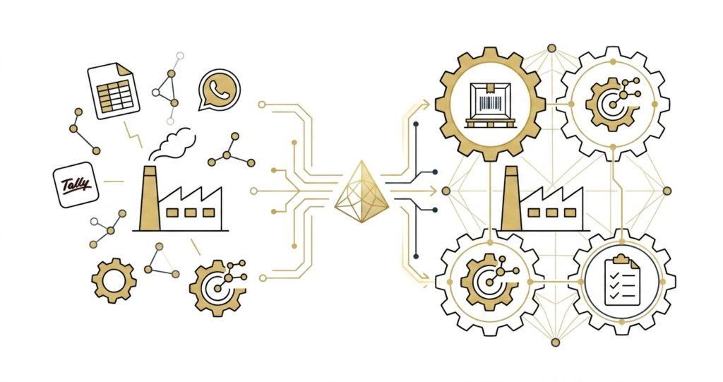 Disconnected Data vs. Connected Structure | Zoho | Imploris